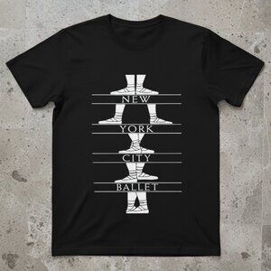 New York City Ballet Graphic T-Shirt – Dance Ballet Lover Tee – Black Artistic
